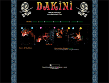 Tablet Screenshot of dakiniband.com